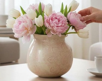 Handmade Ceramic Vase, Sculptural Pottery, Home Decor, Mothers Day