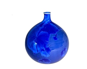 Handmade Crystalline Vase | One of a Kind Porcelain Art Vessel