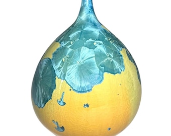Handmade Crystalline Vase | One of a Kind Porcelain Art Vessel