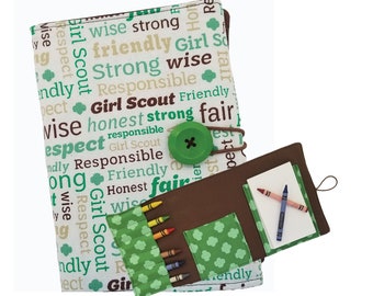 Crayon Wallet / Case  Take with You Activity Kit - Girl Scouts
