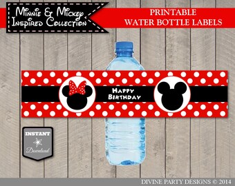 INSTANT DOWNLOAD Pink Lemonade Editable Water Bottle Labels / | Etsy
