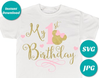 Download First Birthday Svg Etsy