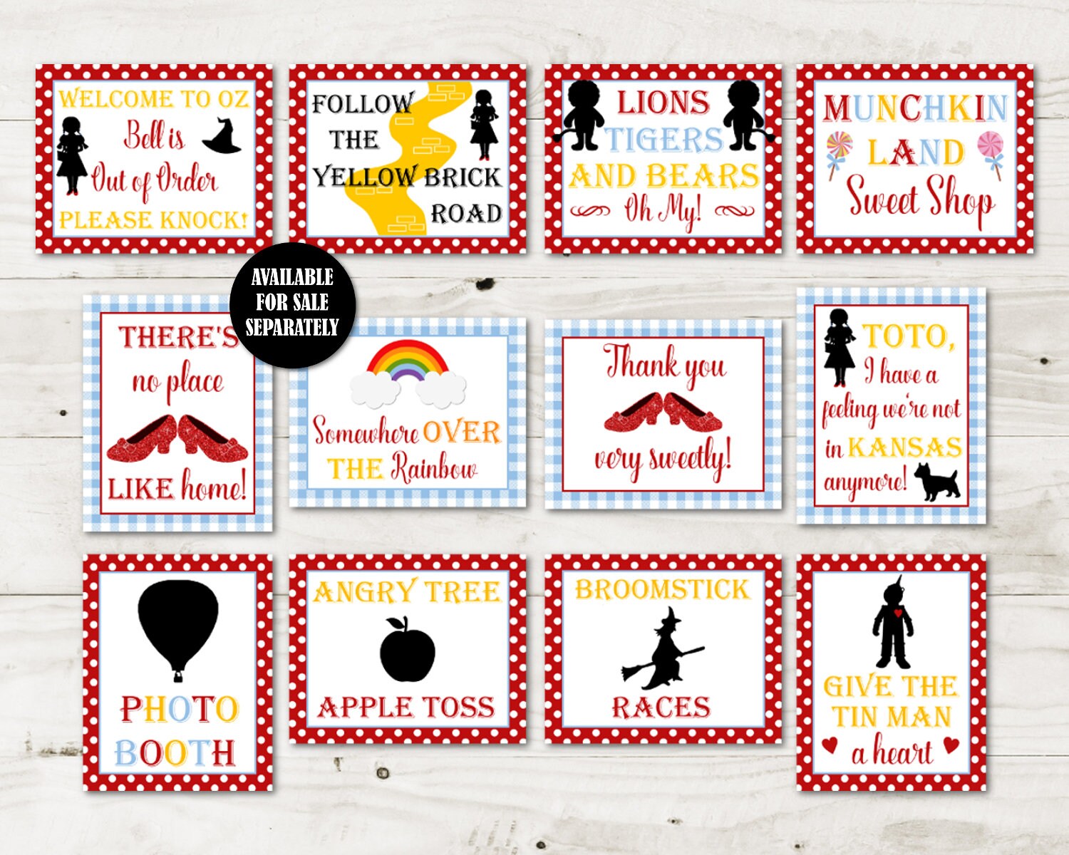 INSTANT DOWNLOAD Printable Wizard of Oz Inspired Editable 8x10 | Etsy