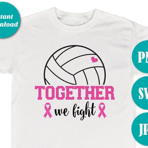 Together We Fight Volleyball Ribbon – Simply You By Courtnie