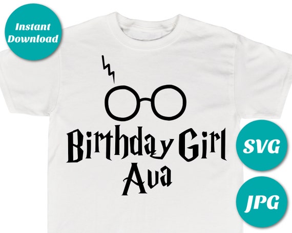 INSTANT DOWNLOAD Digital Wizard Friend of the Birthday Girl Image  SVG  Jpg  Cutting Machine File  T-shirt  Shirt
