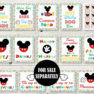 INSTANT DOWNLOAD Mouse Clubhouse 5x7 and 8x10 Roll Call Guest Book Autograph Printable Party Sign /Mouse Clubhouse Collection / Item 1692 image 4