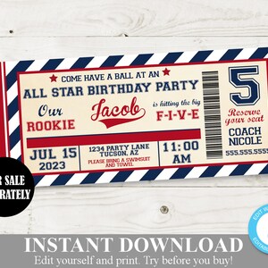 INSTANT DOWNLOAD Baseball Old Timers and Rookies 8x10 Party Signs ...