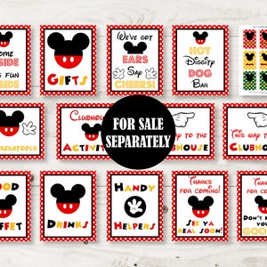 INSTANT DOWNLOAD Classic Mouse 5x7 and 8x10 Guest Book Autograph Printable Party Sign / Classic Mouse Collection / Item 3319 image 6