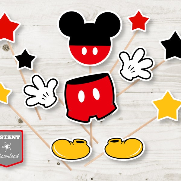 Mickey Mouse Printable Centerpiece Birthday - Etsy Canada