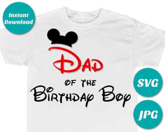 Download Instant Download Classic Mouse Dad Of The Birthday Boy Printable Iron On Transfer Svg Cutting File Shirt Family Birthday Shirt By Divine Party Designs Catch My Party