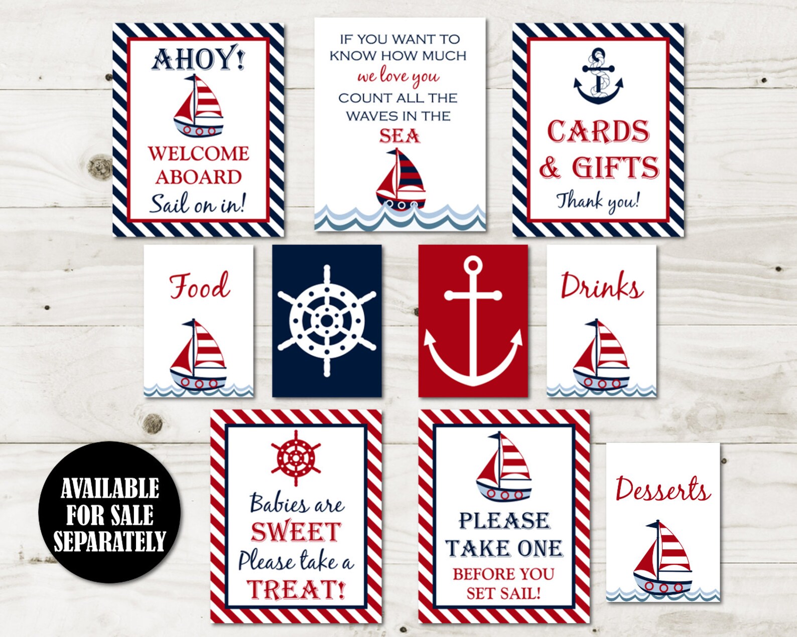 INSTANT DOWNLOAD Printable Nautical Message in a Bottle Sign - Etsy