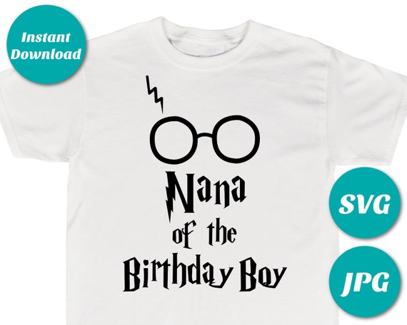 Download INSTANT DOWNLOAD Digital Harry P Nana of the Birthday Boy Image / SVG / Jpg / Cutting Machine ...