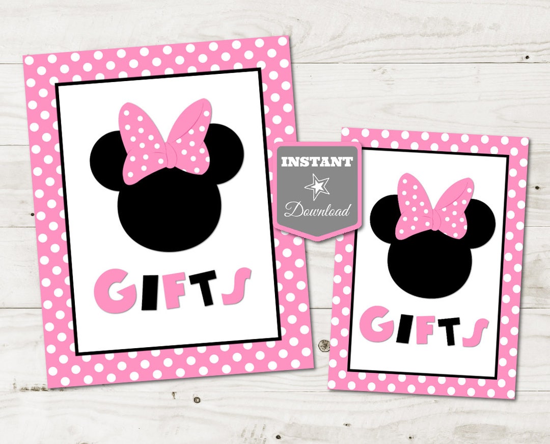 INSTANT DOWNLOAD Light Pink Mouse Printable 5x7 or 8x10 Gifts Party ...