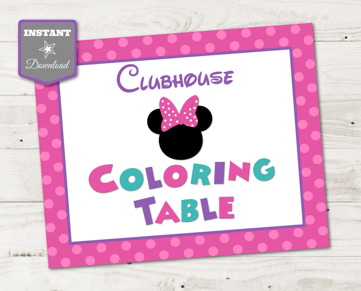 Minnie Mouse Bowtique Coloring Pages To Print