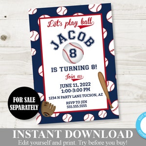 INSTANT DOWNLOAD Baseball Old Timers and Rookies 8x10 Party Signs ...