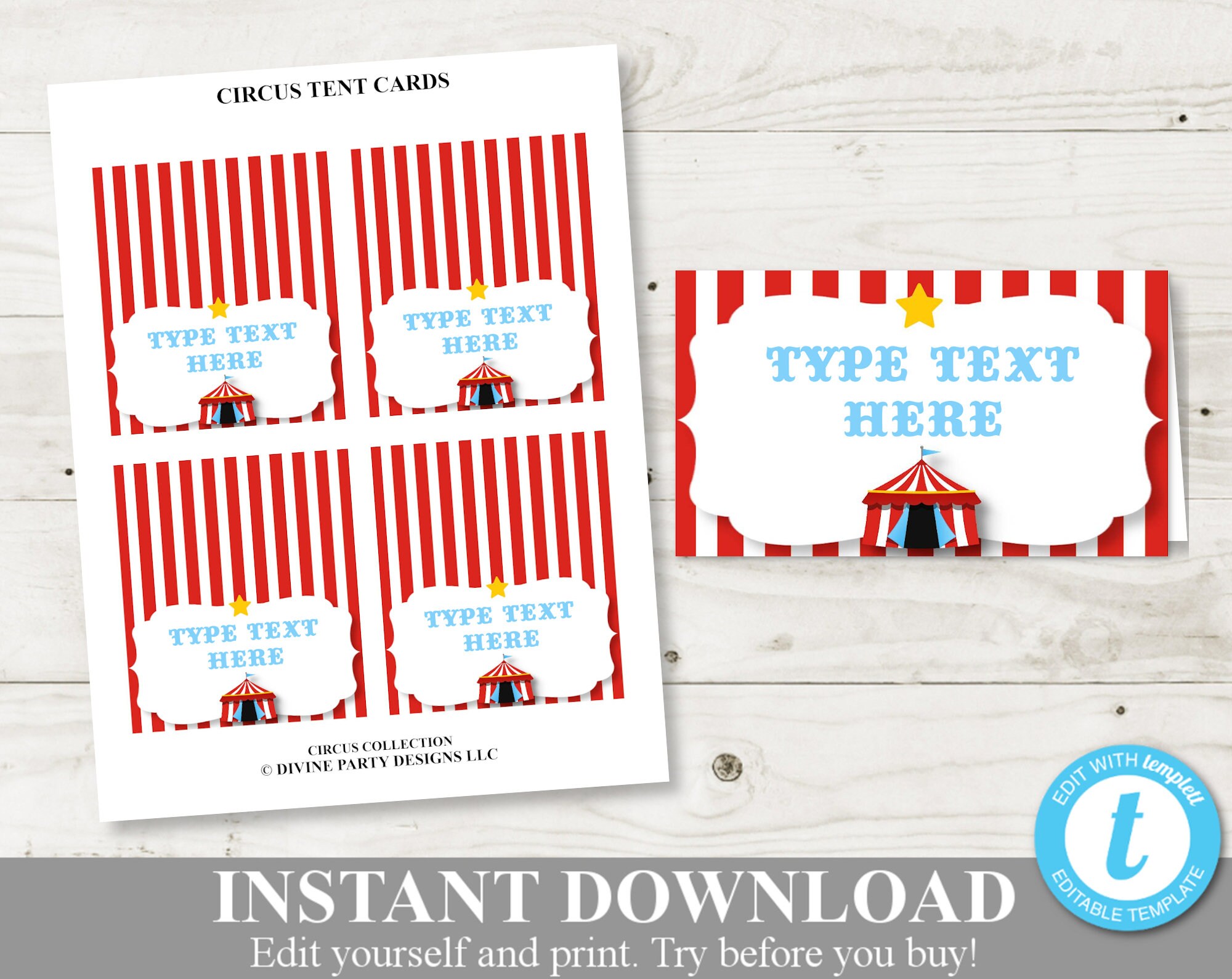 Table Tent Menu - Etsy