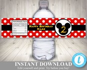 Mickey Mouse Condiments Label, Printable Mickey Mouse Condiments Label ...