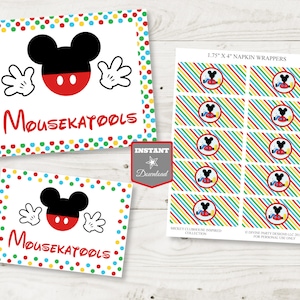 INSTANT DOWNLOAD Printable Mouse Clubhouse 5x7 and 8x10 Printable Mousekatools Party Sign / Clubhouse Collection / Item #1623