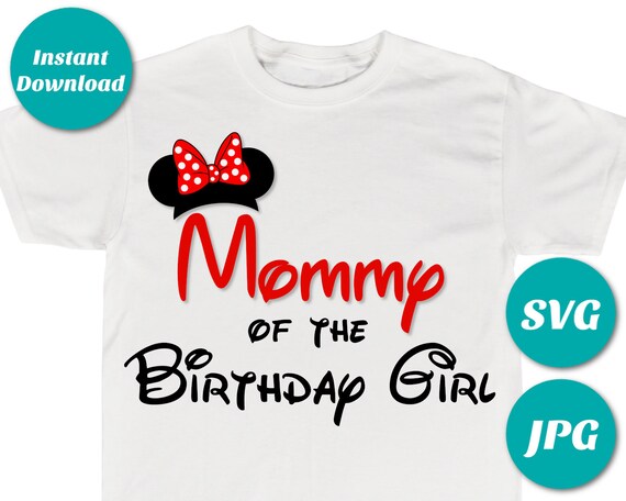 Download Instant Download Digital Red Girl Mouse Mommy Of The Birthday Girl Image Svg Jpg Cutting Machine T Shirt Shirt Iron On Transfer By Divine Party Designs Catch My Party