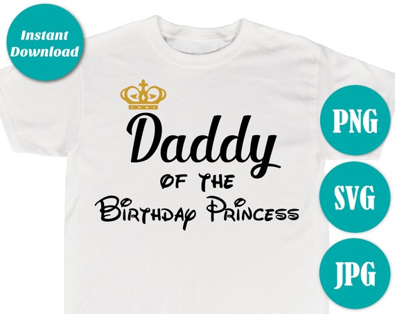 Download Daddy Mommy Of Birthday Princess Svg Cut File Disney Cricut Silhouette Girl Party Supplies Parents Stencil Iron On Transfer Paper Tshirt Dxf Clip Art Art Collectibles
