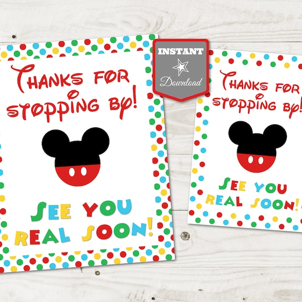 Mickey See Ya Real Soon Sign - Etsy