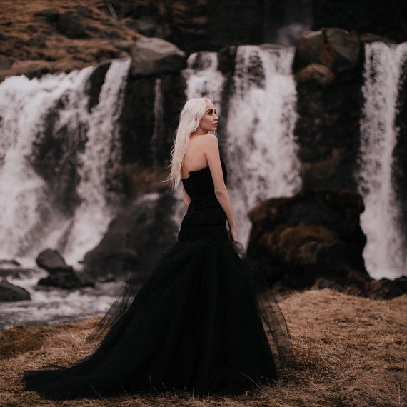 chinese dress ladies Zapaka Women Black Mermaid Prom Dress Sweetheart Sleeveless Long Evening Dress with Slit, Red / L main image 1