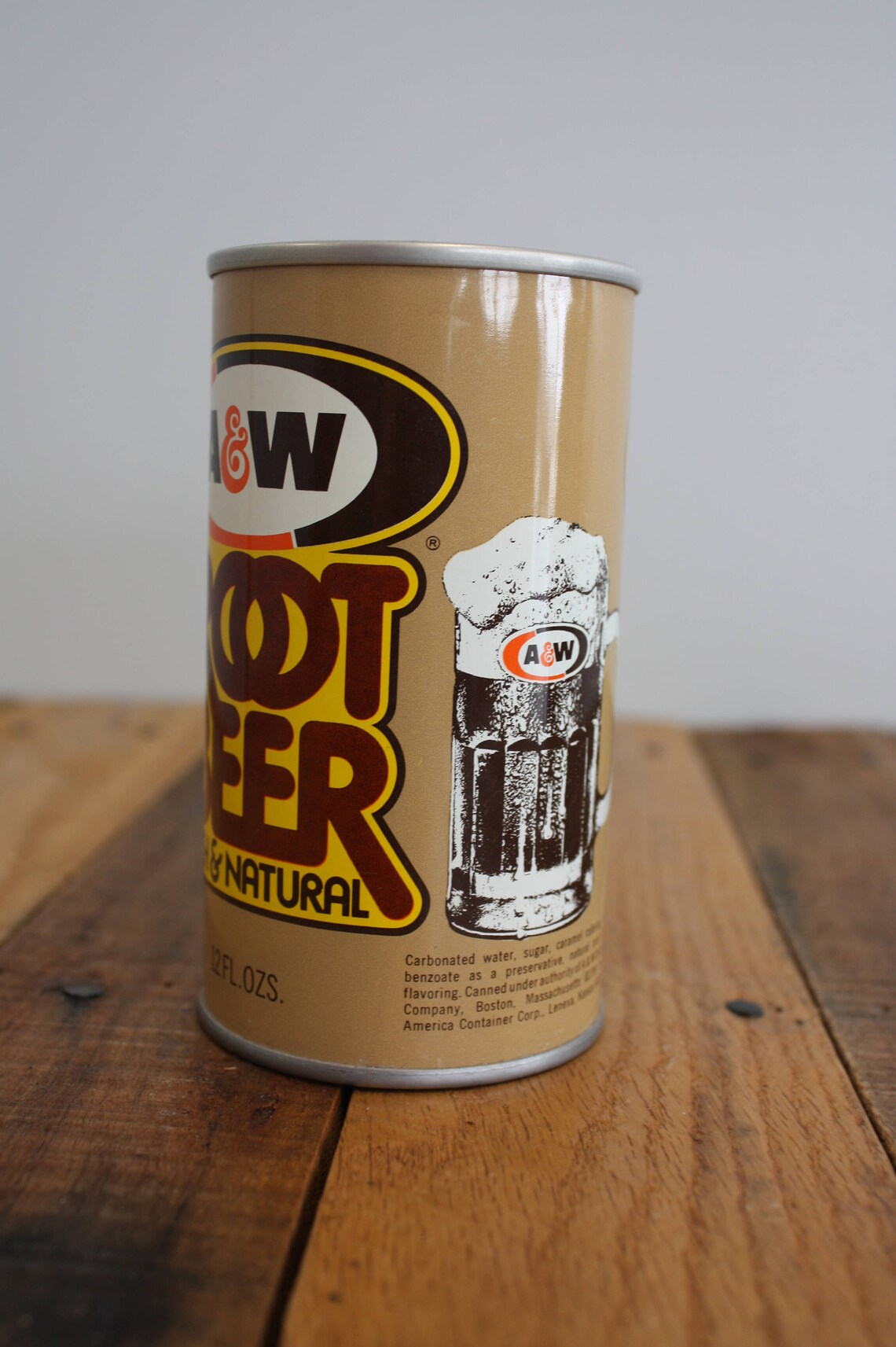 Vintage 1970s A&W Root Beer Can Bank A and W Distributing Etsy