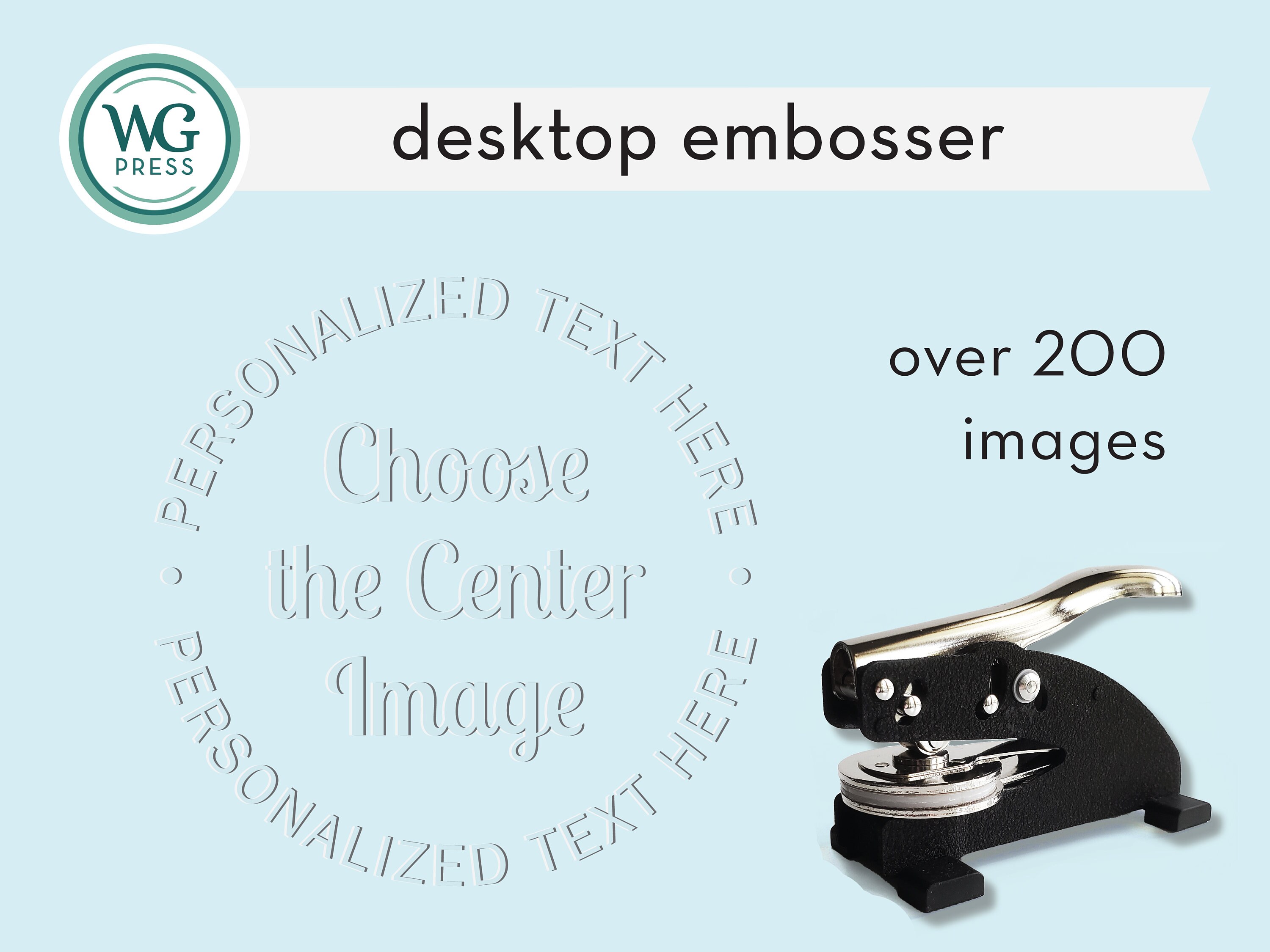 Desktop Embosser or Extra Plate Choose the Center Image Etsy
