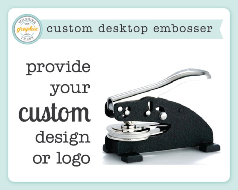 Custom Embosser Logo Embosser Desk Embosser Personalized Etsy