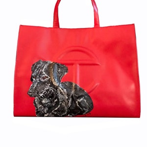 Custom Pet Portrait on Leather Good