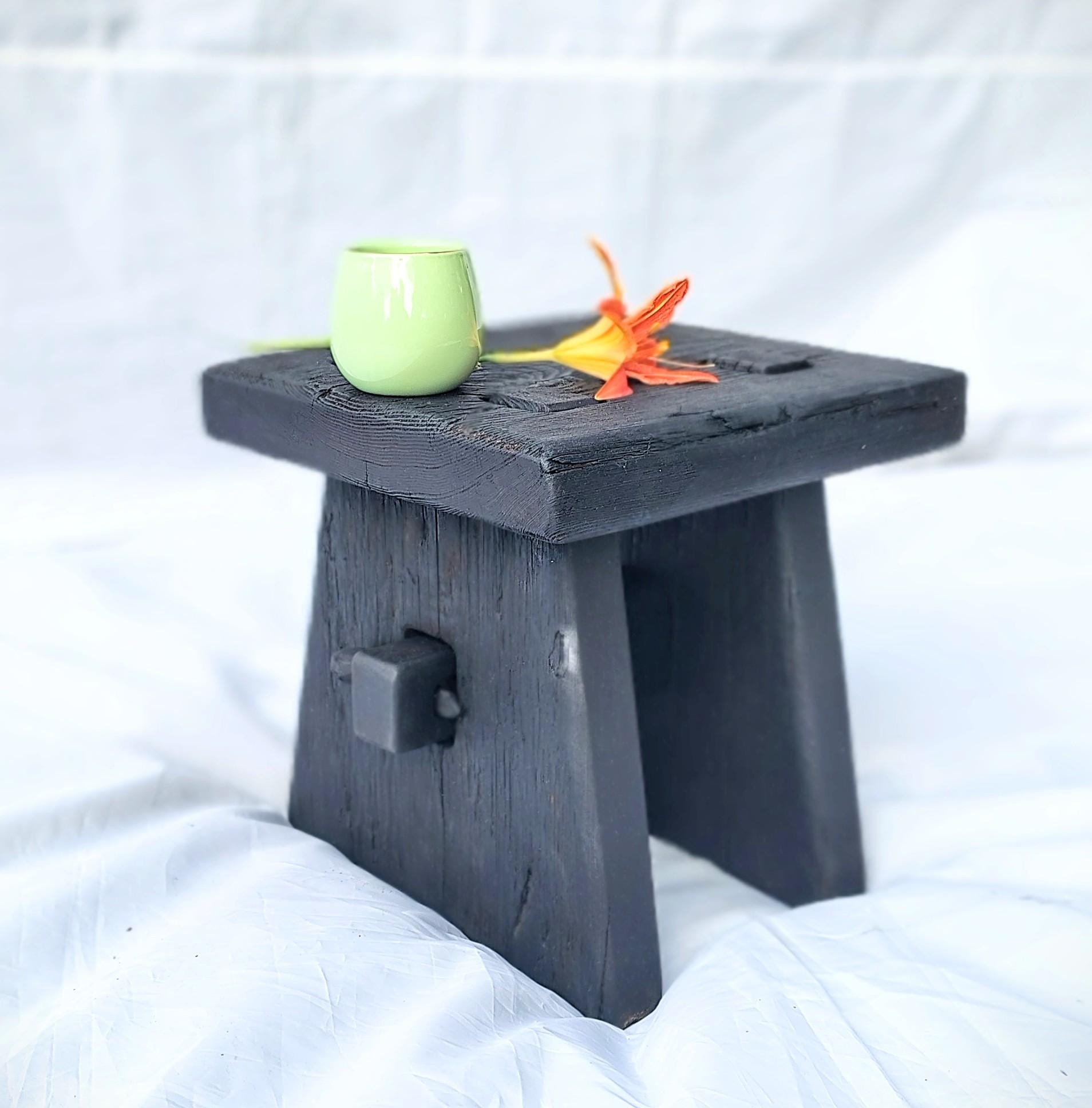 Shou Sugi Ban Stool - Etsy