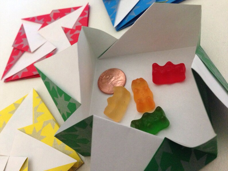 Four japanese square tatos origami envelopes or flat Etsy
