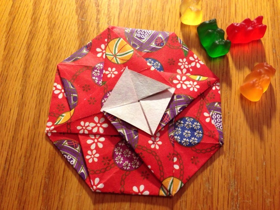 Japanische Achteck Tato Origami Umschlag Oder Flachen Behälter
