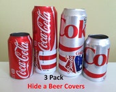 Hide A Beer Can Cover Disguise Soda Sleeves Wrap Golf Boat Fish Tailgating Pool