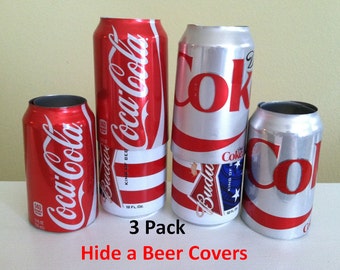 HideABeer® Can Cover Disguise Soda Sleeves Wrap Golf Boat Fish Tailgating Pool