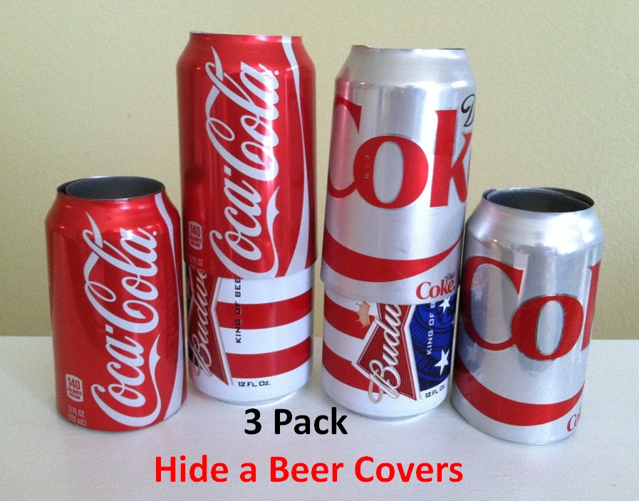 Silicone Can Covers (4 Pack), Hides Can as Soda, Sleeve Accessory for Your  Drink Disguise Suitable for All Standard 12 OZ Cans