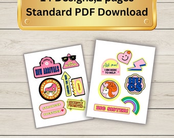 Big Sister Stickers Digital Download PDF