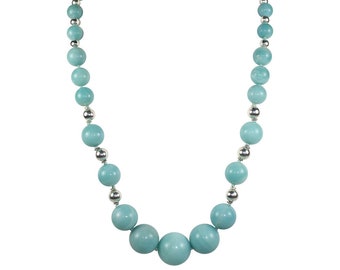 Amazonite Graduated Bead Necklace