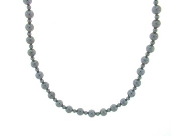 Hematite Bead Necklace