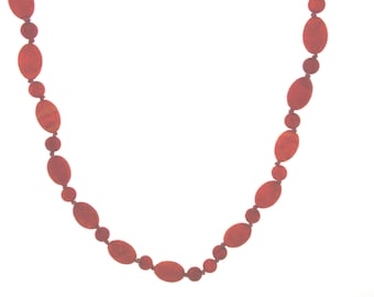 Red Sponge Coral Necklace