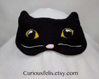 Black Cat Sleeping Eye Mask