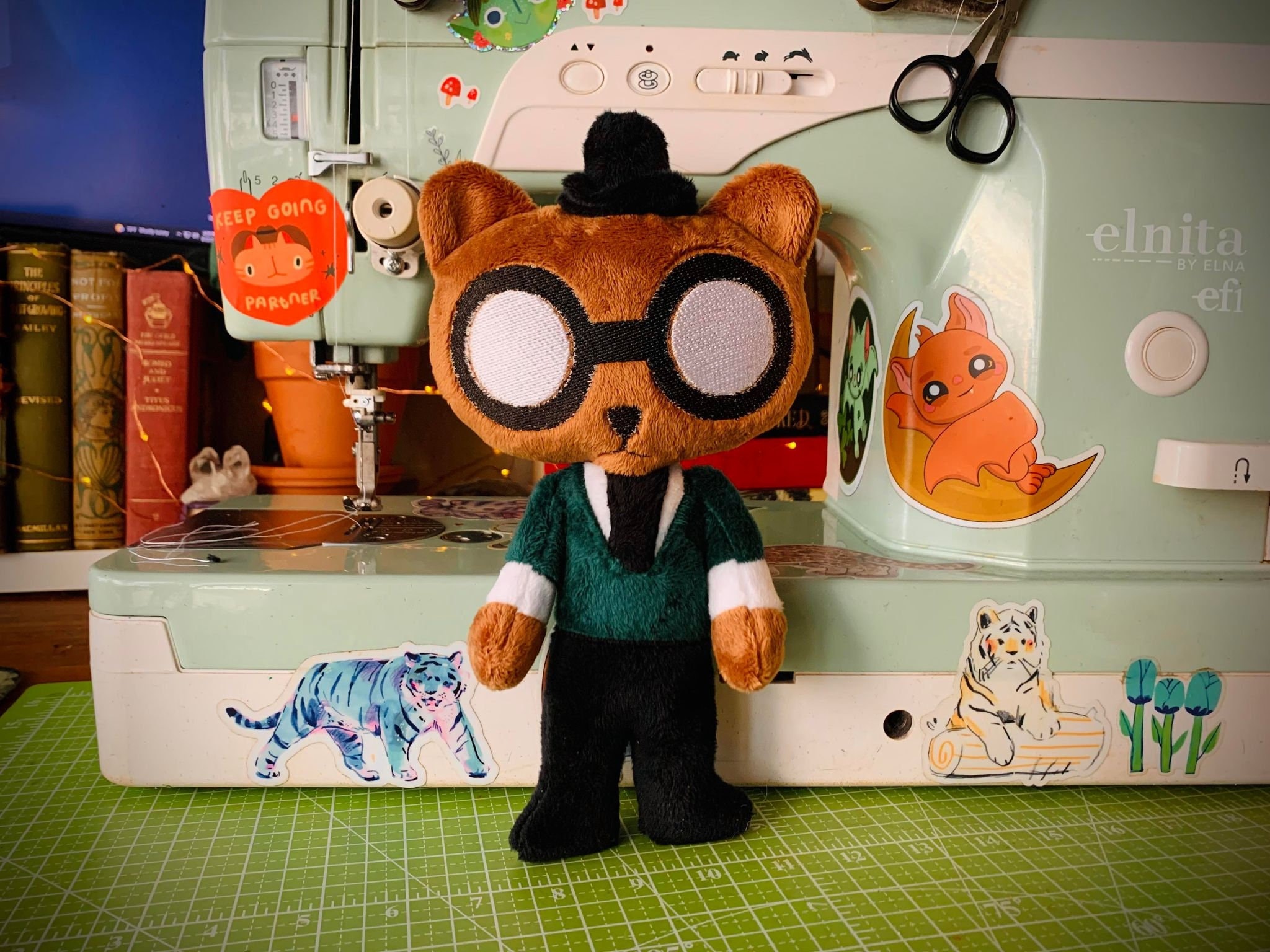 Night in the Woods Plush Mae Borowski Doll, Handmade, 14.6 in High With  Poseable Arms and Legs 