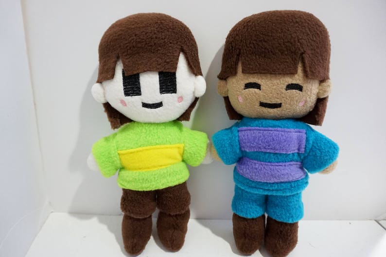 Frisk and Chara Plushies Inspired by Undertale Unofficial | Etsy