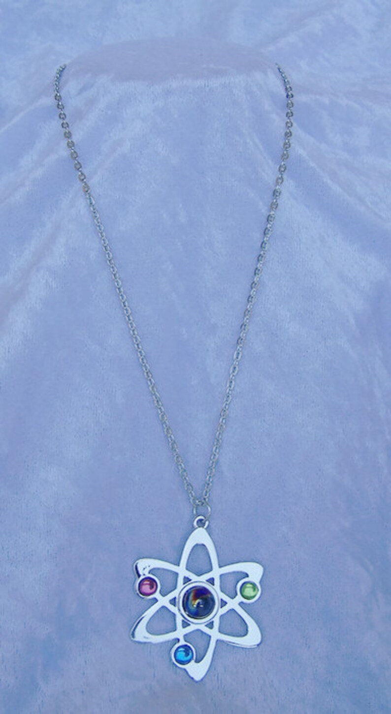 Atomic Pendant Atom Charm Rutherfordbohr Model Big Bang Etsy