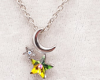Swarovski Crescent Moon - Etsy Australia