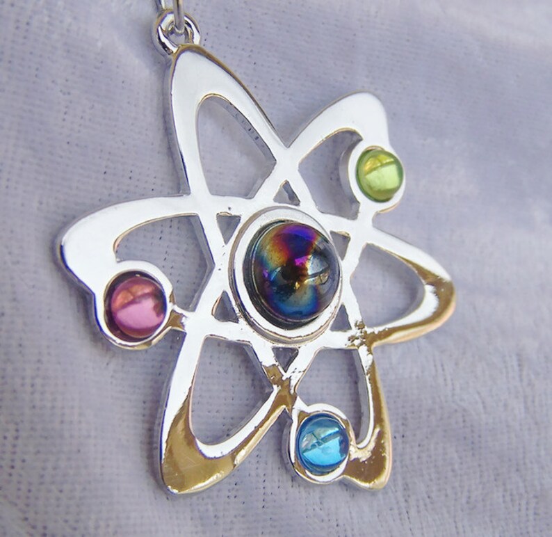 Atomic Pendant Atom Charm Rutherfordbohr Model Big Bang Etsy Australia