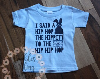 Threadrock Unisex Kids/' Bunny Youth T-Shirt Easter Rabbit Silhouette Cool