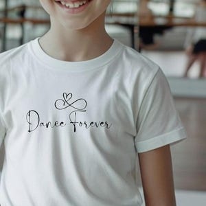 Dance Forever Youth Tee, Dancing T-Shirt for Kids, Dance Lover Apparel, Kids Dance Class Shirt, Dance Recital Gift