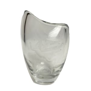 ORREFORS Etched Art Glass Vase Sven Palmqvist Cherub Cupid Freeform Art Deco