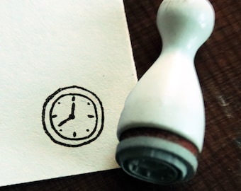 Mini Stempel  Uhr